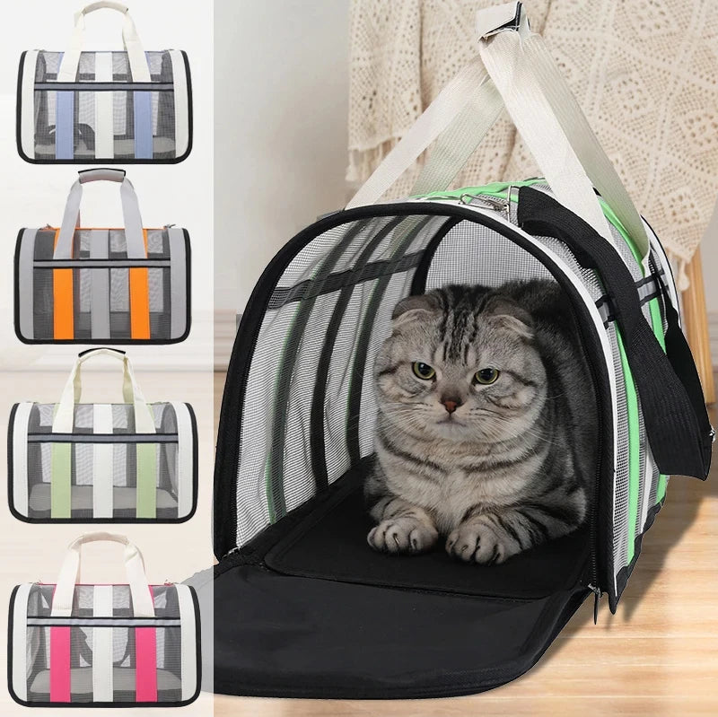 Dog Soft-sided Travel Carrier Portable Pet Dog Cat Airline Bags Travelling Carrying Bag Puppy Kitten Single Shoulder Bag