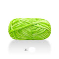 1Pc 80M Chenille Velvet Yarn Thick Knitted Crochet Velvet Super Soft Wool Soft Baby Blanket Suitable for DIY Hat Scarves