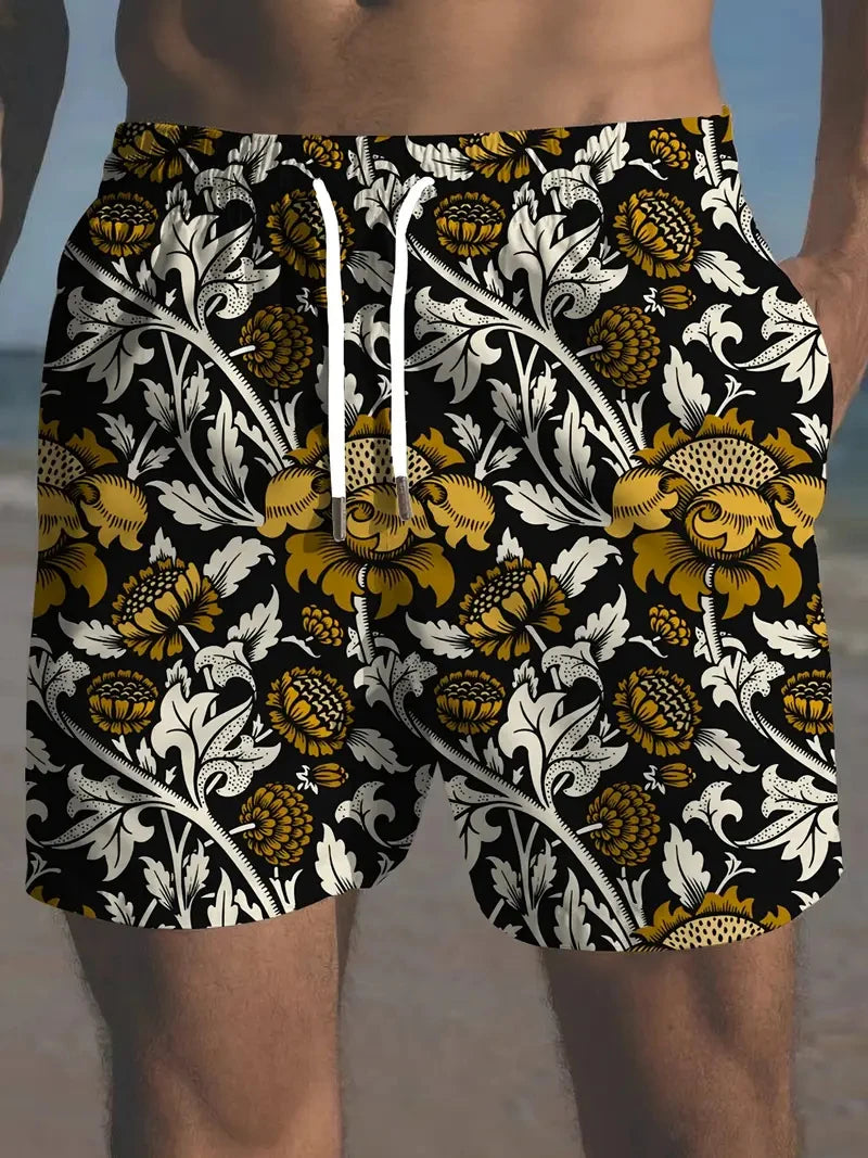 Summer Casual Designer Shorts 3D Men's Beach Shorts Kids Fashion Surf Board Shorts Boys Quick Dry Swimwear Trunk Sports Fitness