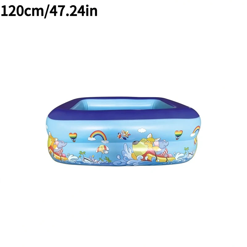 1PC Summer Inflatable Swimming Pool, Large Framed Pools, Garden Bath Bathtub Outdoor Indoor Water Game Party