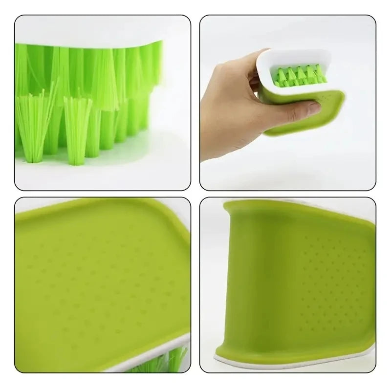 Car Seat Belt Cleaning Brush Home Kitchen U-Shaped Double-sided Knife Chopsticks Cleaning Brush