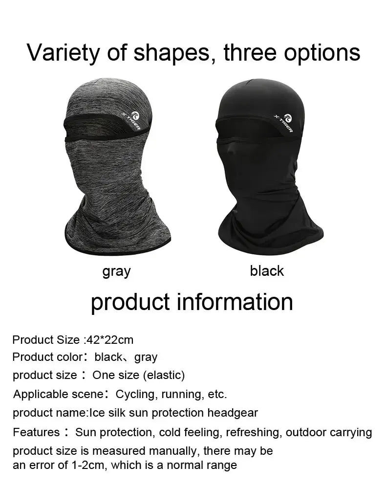 X-TIGER Face Mask Absorb Sweat Cycling Fishing Training Face Scarf Neck Gaiter Bicycle Sun Protection Sport Face Mask