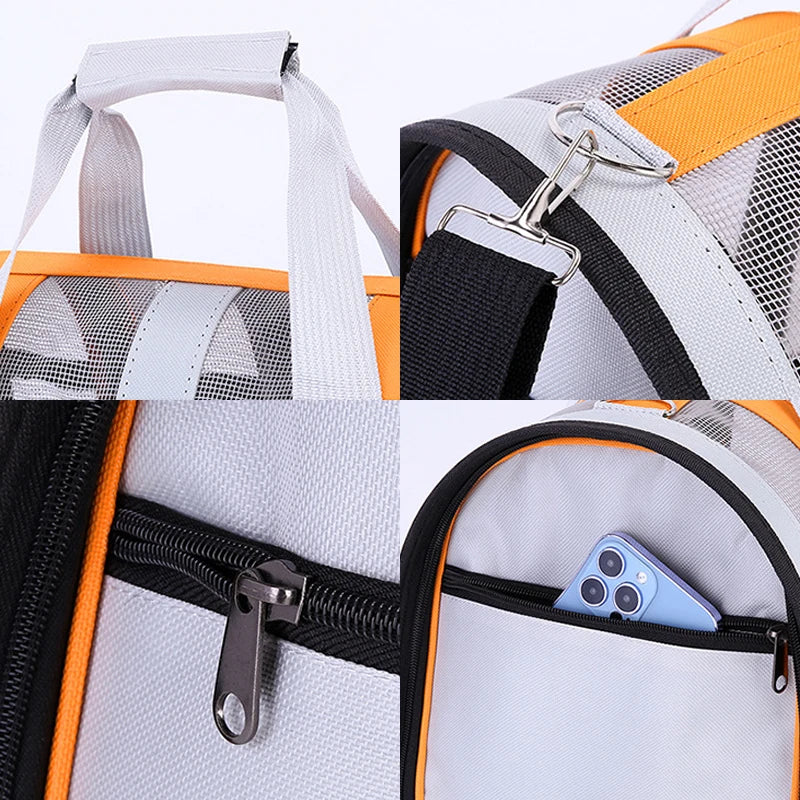 Dog Soft-sided Travel Carrier Portable Pet Dog Cat Airline Bags Travelling Carrying Bag Puppy Kitten Single Shoulder Bag