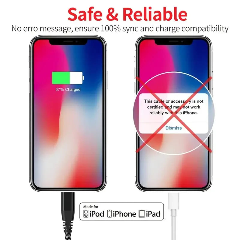 1PC 2PCS MFi Certified Fast Cable durable Nylon Braided Cord USB C to Lightning Cable Fast Charging Data for iPhone 14 13 12 11