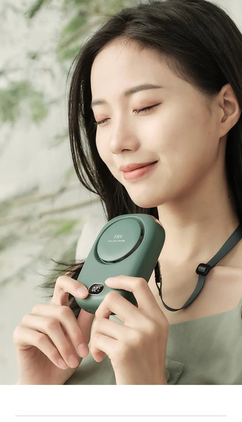 VGR New Mini Portable Fan Rechargeable Ventilador Bladeless Turbo Ultra Quiet Student Hand Held Fan for Outdoor Sports Travel