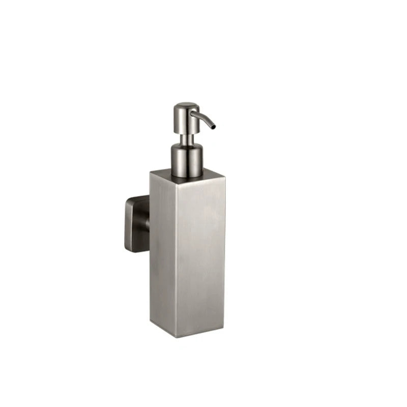 304 Stainless Steel Soap Dispenser Black Shower Shampoo Bottle Hotel Wall Hanging Press Hand Sanitizer Bottle