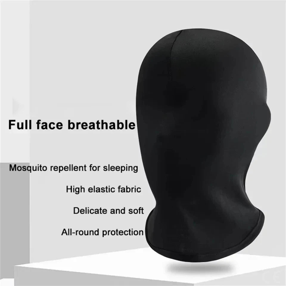 Non Hole Full Face Mask All-round Protection Wind-Protection Balaclava Hat Breathable High Elasticity Headgear for Men and Women