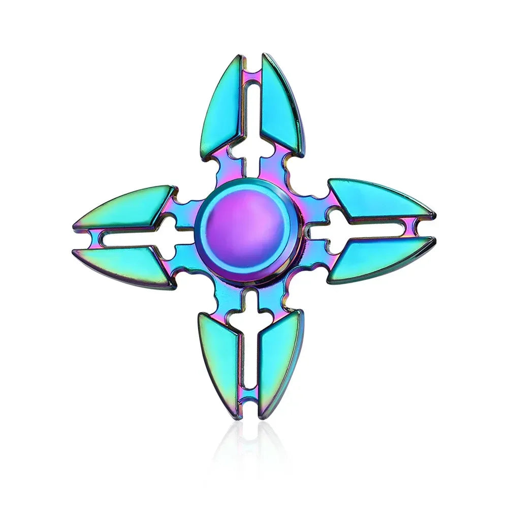 Creative EDC Fidget Spinner Metal Toy Rainbow Spiner R118 Hand Spinner Toys Adult Relieves Stress Children Raytheon Mushroom