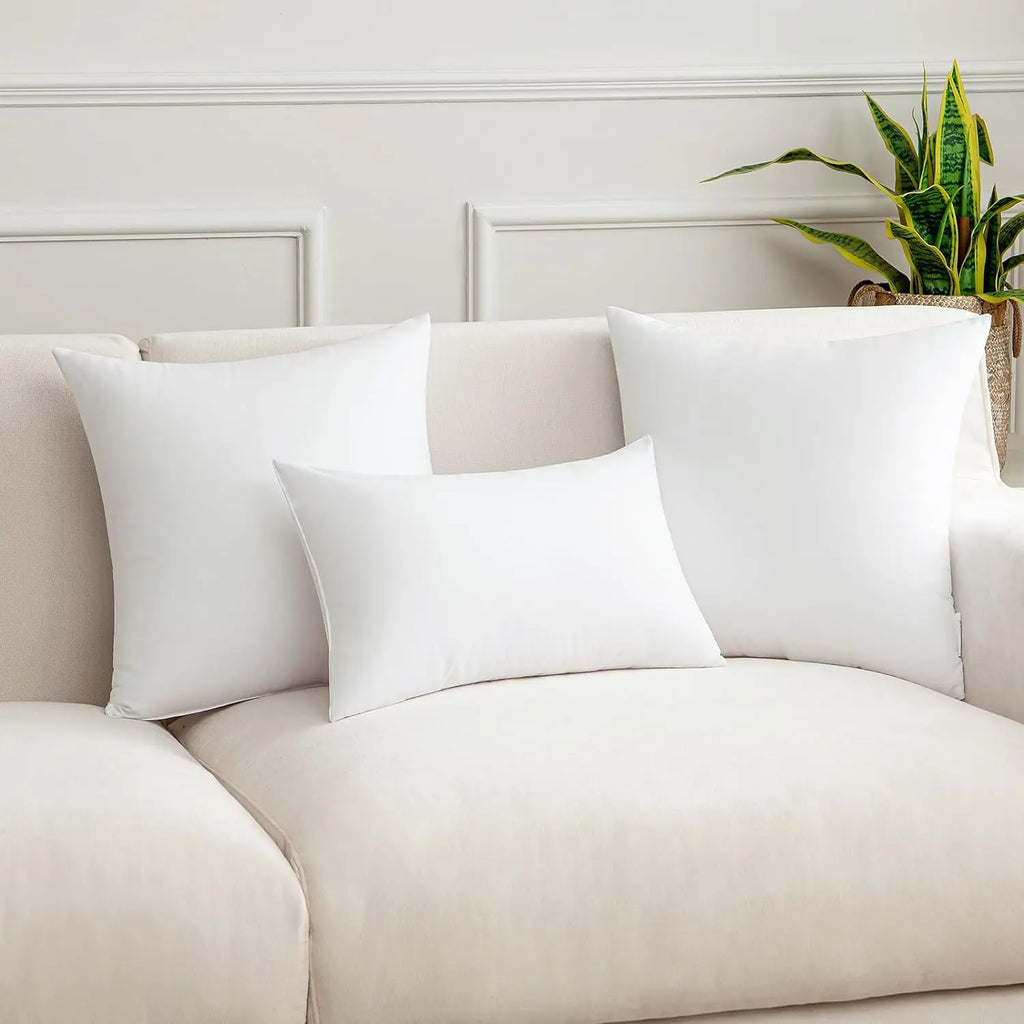 Set of 1/2 White Pillow Inserts 30x50cm 45x45cm 50x50cm Throw Pillow Inserts Stuffer Sham Rectangle Pillow for Couch Sofa Bed 방석
