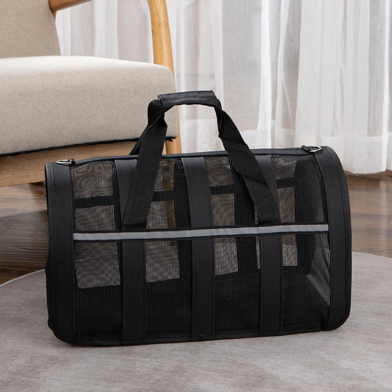Dog Soft-sided Travel Carrier Portable Pet Dog Cat Airline Bags Travelling Carrying Bag Puppy Kitten Single Shoulder Bag