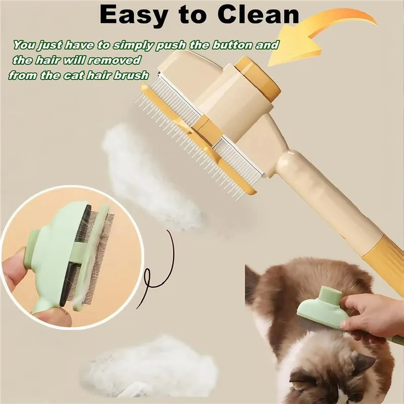 Cat Grooming Massage Brush Pet Comb Professional Open Knot Pet Hair Removal Brush Durable kitten comb Pet Accessories ﻿