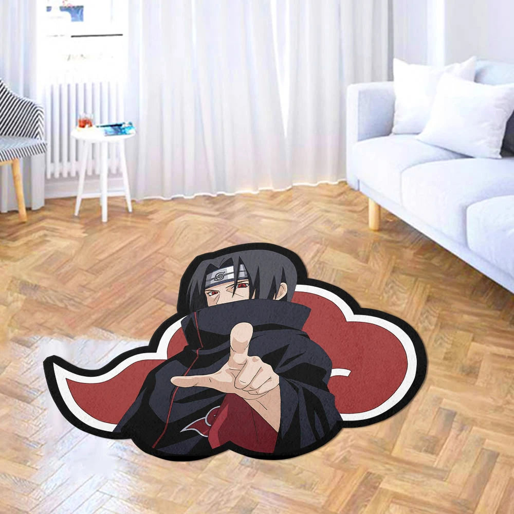 Anime Nuruto Uchiha Itachi Rugs Bathroom Bedroom Living Room Floor Non-slip Decorative Mats Room Decor Gifts Carpets
