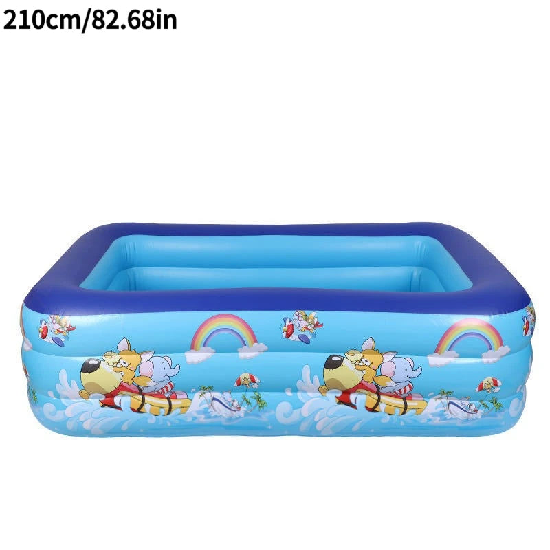 1PC Summer Inflatable Swimming Pool, Large Framed Pools, Garden Bath Bathtub Outdoor Indoor Water Game Party