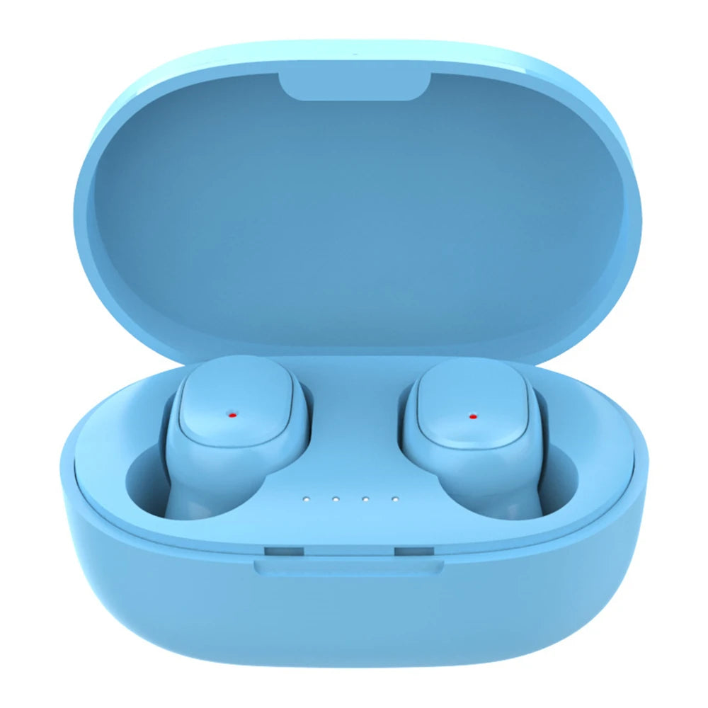 Fones de ouvido Bluetooth sem fio A6S - Fone de ouvido esportivo com controle por toque e som estéreo com display LED para Xiaomi Huawei