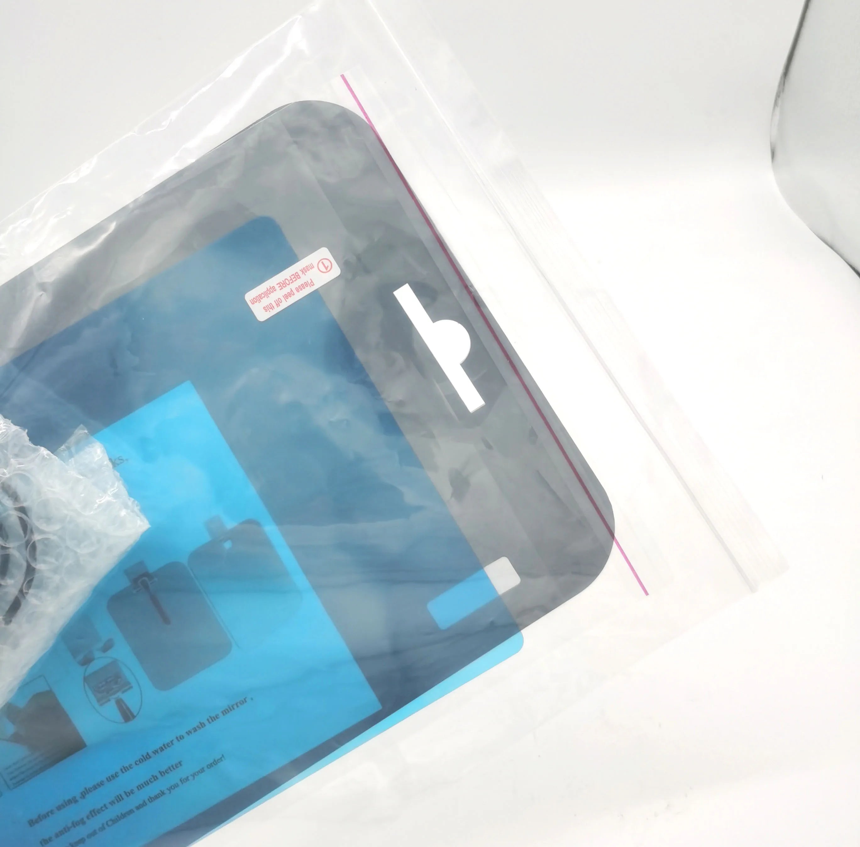 Acrylic Fogless Shower Mirror Anti-Fog Shaving Mirror with Razor Holder And Hooks Wall Hanging for Bathroom Travel Accessories