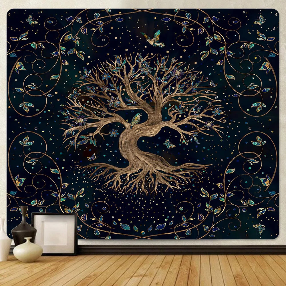 Customized Tapestry Wall Boho Mandala Tapestries Witchcraft Tapestrys Print Your Photo Hippie Walls Hanging Blanket Tapestry