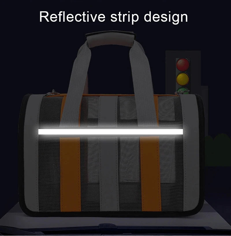 Dog Soft-sided Travel Carrier Portable Pet Dog Cat Airline Bags Travelling Carrying Bag Puppy Kitten Single Shoulder Bag