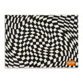 Carpets For Living Room Home Decor Light Luxury Abstract VertigoFashion Black White Plaid Art Chessboard Bedroom Polyester Rugs