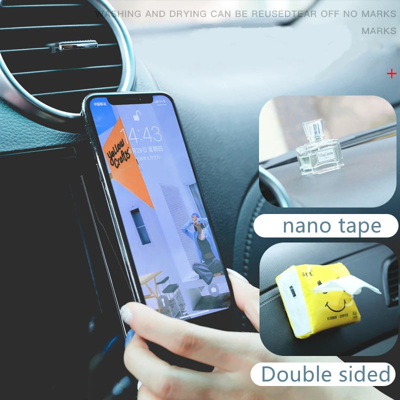 5/10M Nano Tape Double Sided Tape Transparent Reusable Waterproof Adhesive Tapes Cleanable Kitchen Bathroom 1mm Thickness