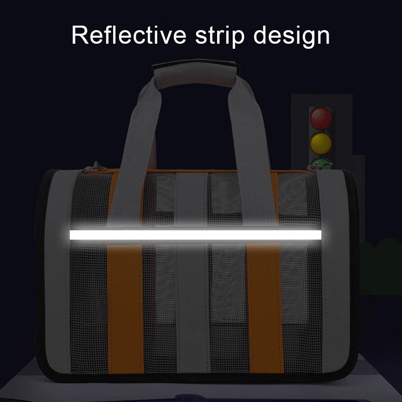 Dog Soft-sided Travel Carrier Portable Pet Dog Cat Airline Bags Travelling Carrying Bag Puppy Kitten Single Shoulder Bag